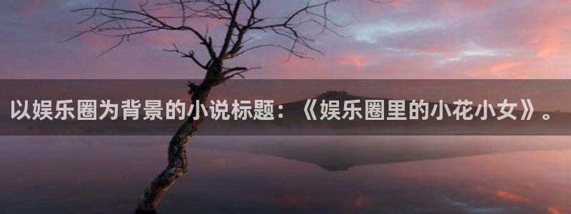 恒行平台：以娱乐圈为背景的小说标题：《娱乐圈里的小花小女》。