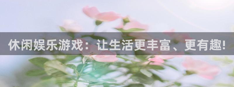 恒行平台总代理：休闲娱乐游戏：让生活更丰富、更有趣!